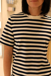T-SHIRT IN 100% COTONE A RIGHE