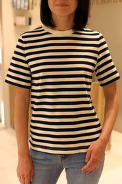 T-SHIRT IN 100% COTONE A RIGHE