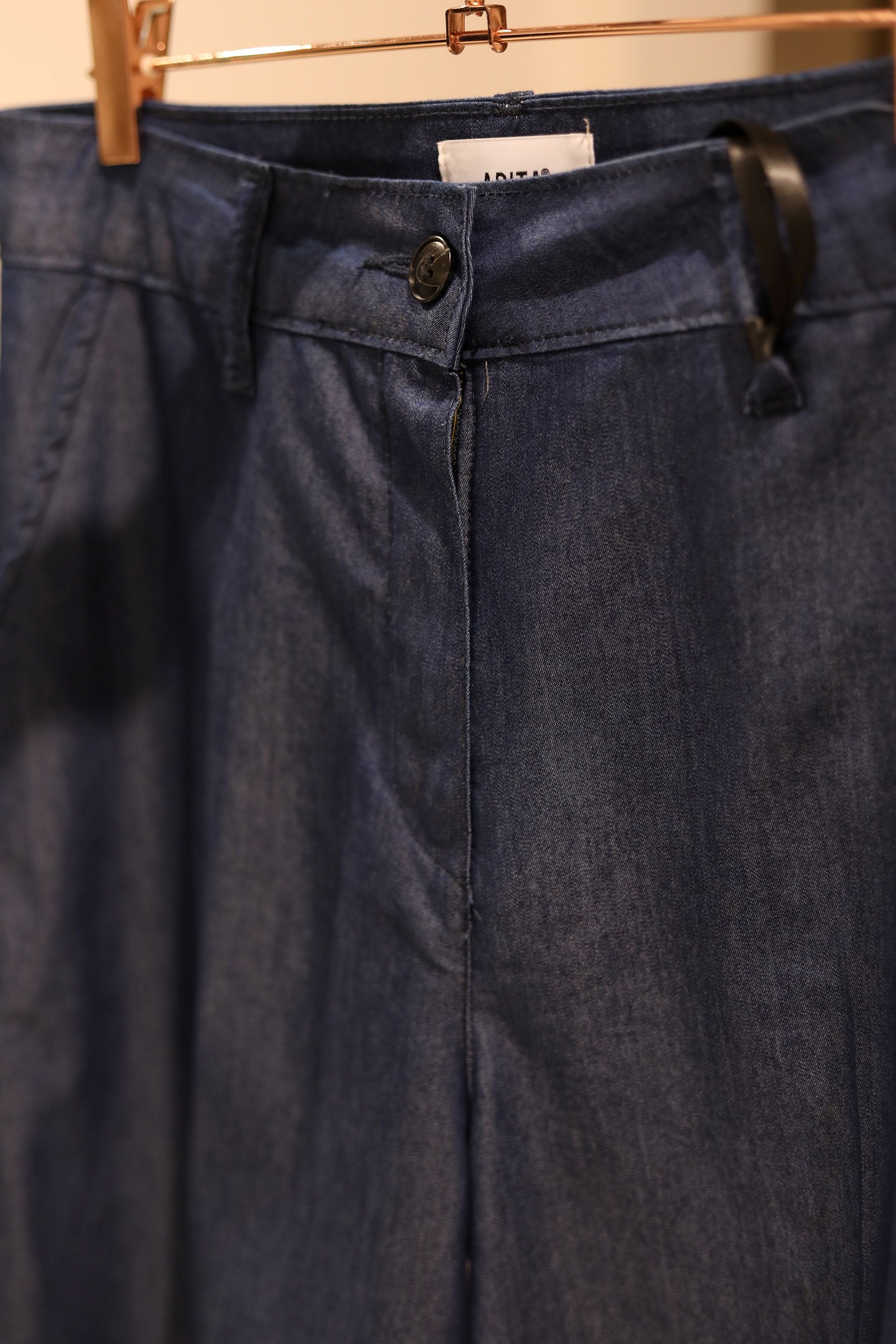 PANTALONE A PALAZZO IN DENIM LEGGERO