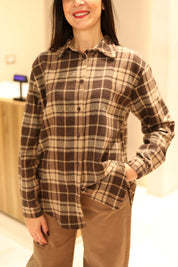 CAMICIA CHECK IN FLANELLA 100% COTONE