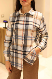 CAMICIA CHECK IN FLANELLA 100% COTONE