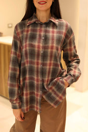 CAMICIA CHECK IN FLANELLA 100% COTONE
