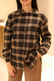 CAMICIA CHECK IN FLANELLA 100% COTONE