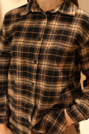 CAMICIA CHECK IN FLANELLA 100% COTONE
