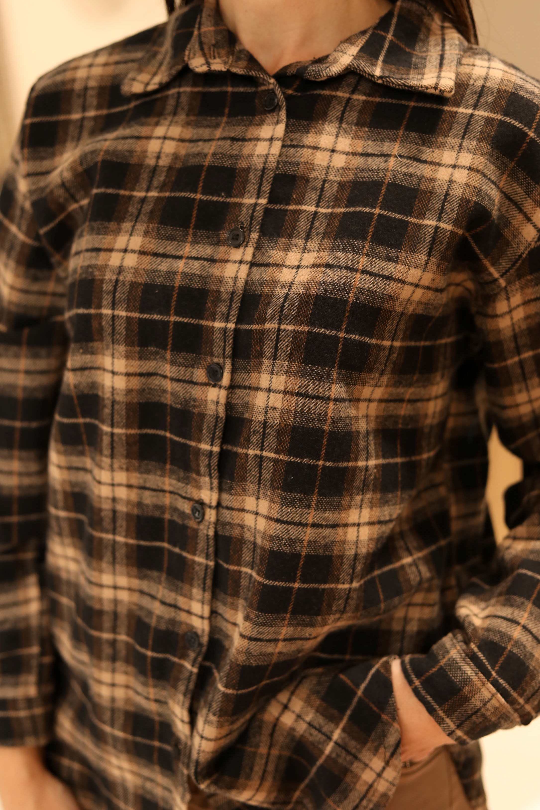 CAMICIA CHECK IN FLANELLA 100% COTONE