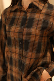 CAMICIA CHECK IN FLANELLA 100% COTONE
