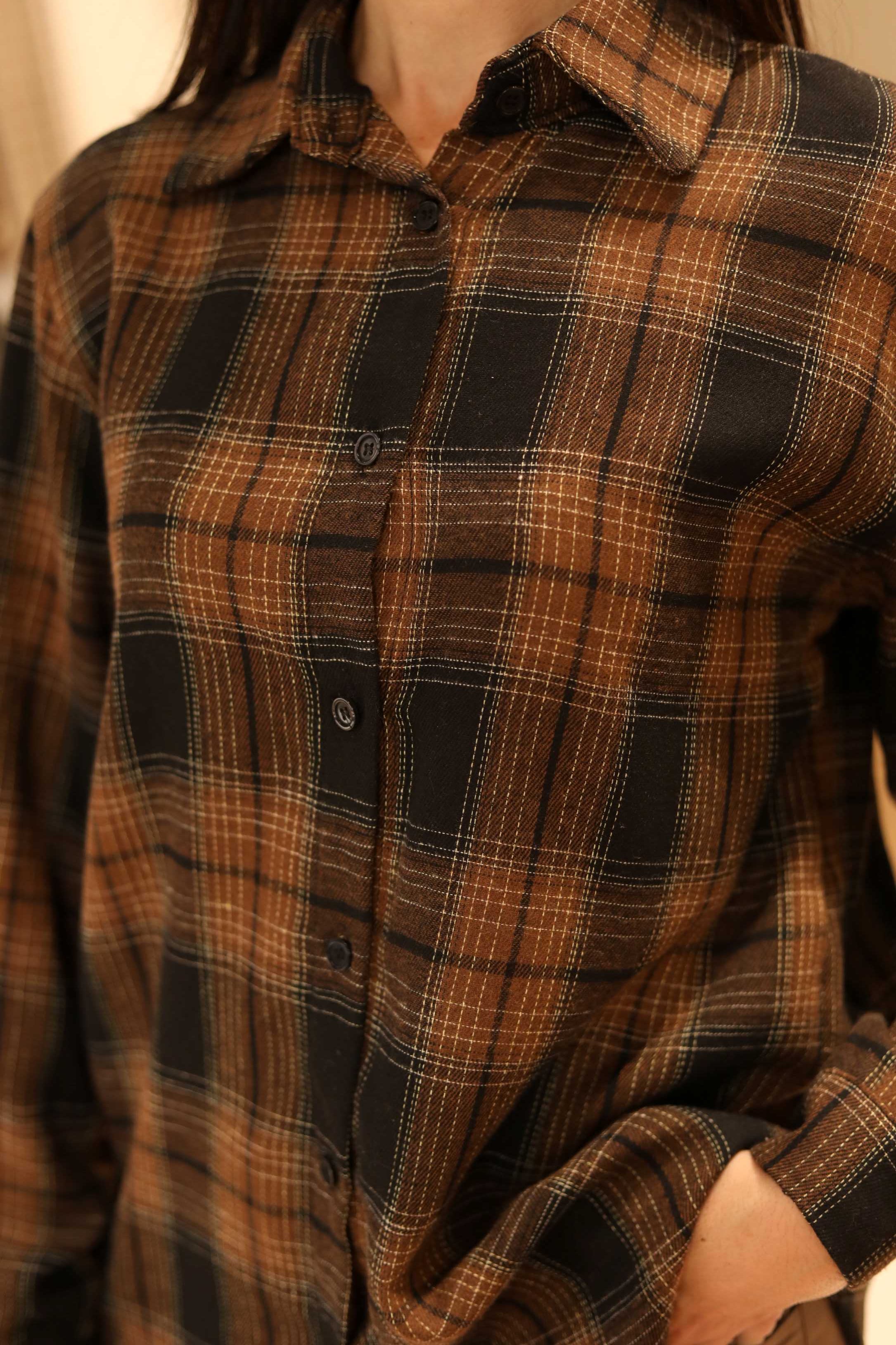 CAMICIA CHECK IN FLANELLA 100% COTONE