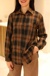 CAMICIA CHECK IN FLANELLA 100% COTONE