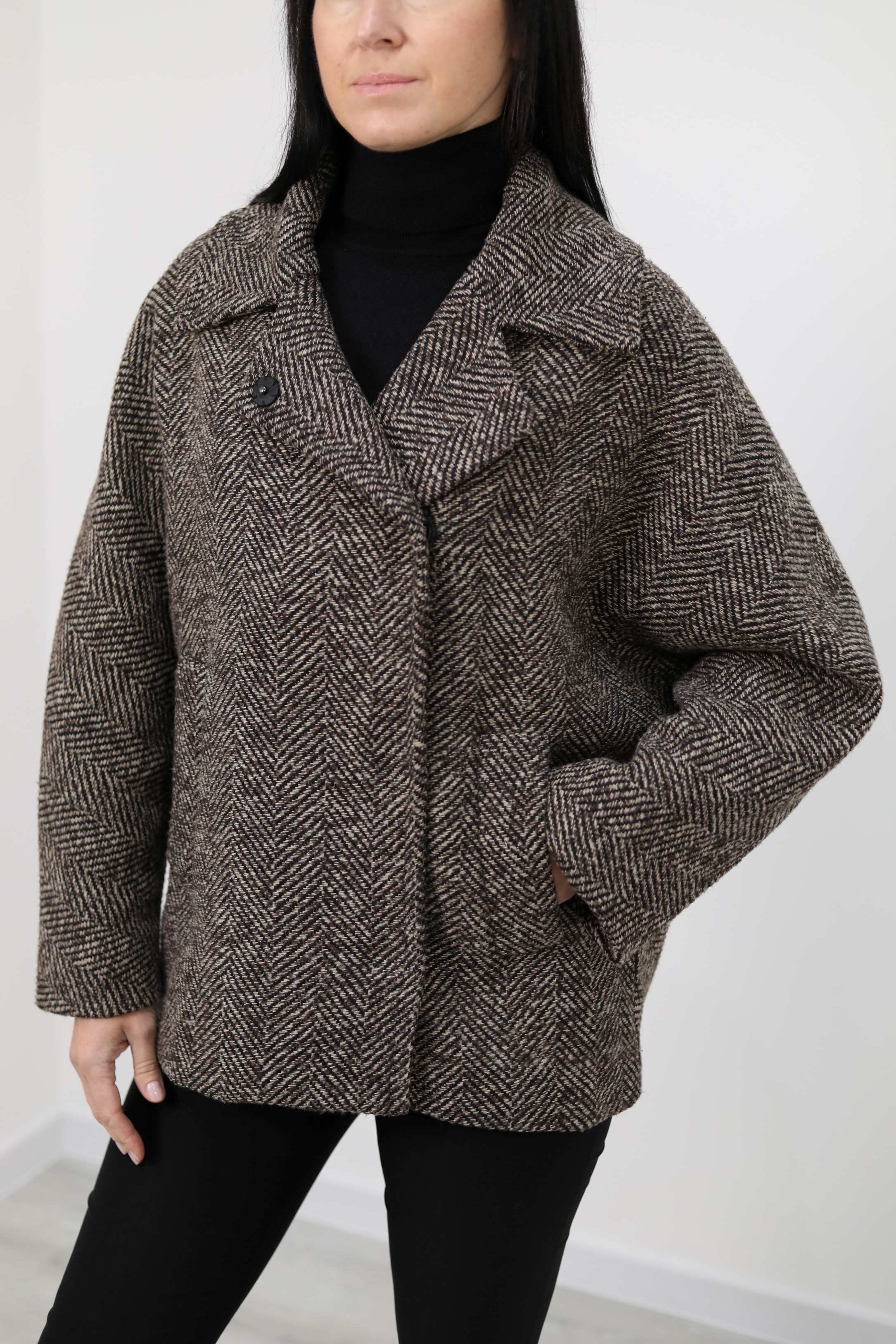 GIACCA MISTO LANA MOTIVO SPIGATO