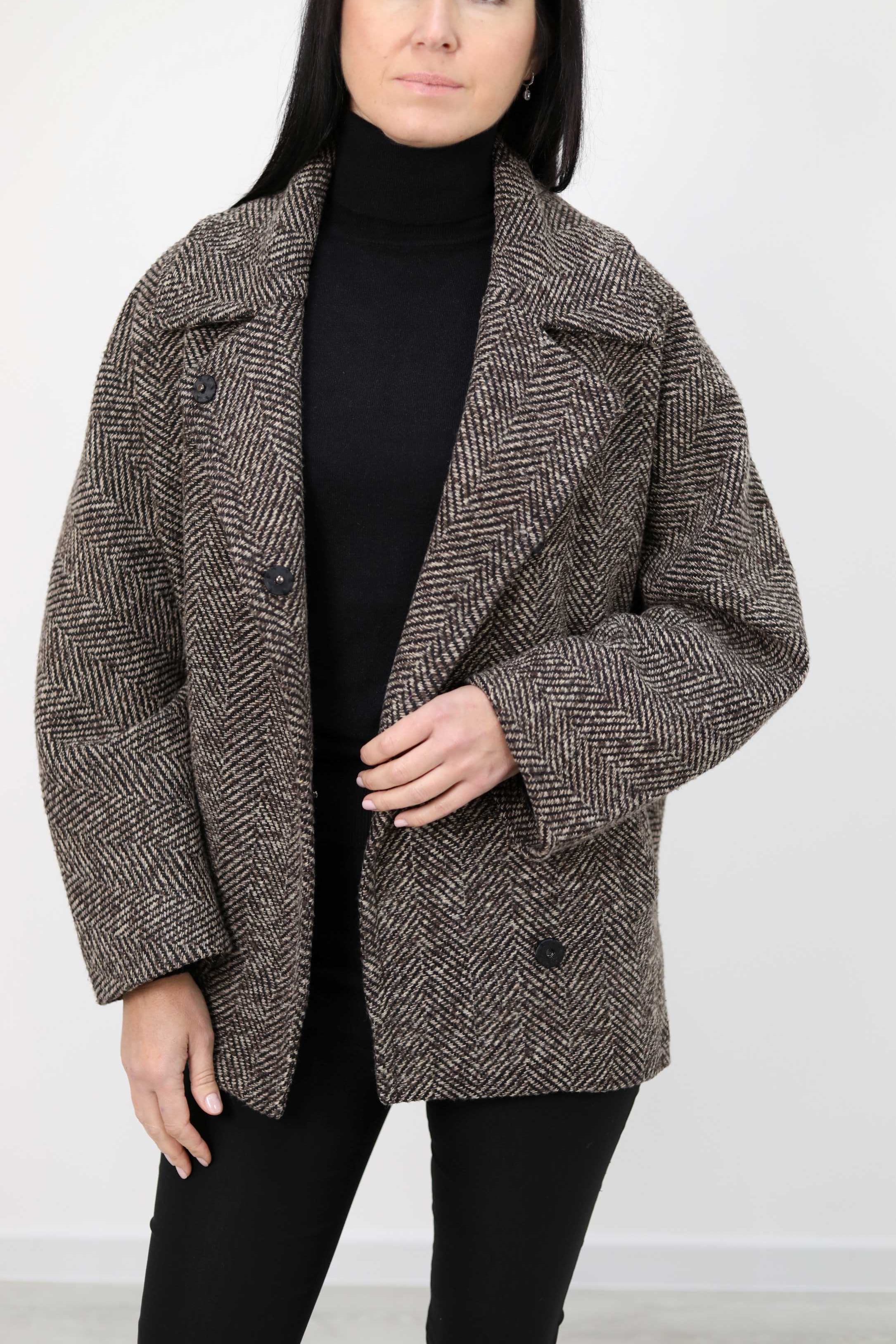 GIACCA MISTO LANA MOTIVO SPIGATO