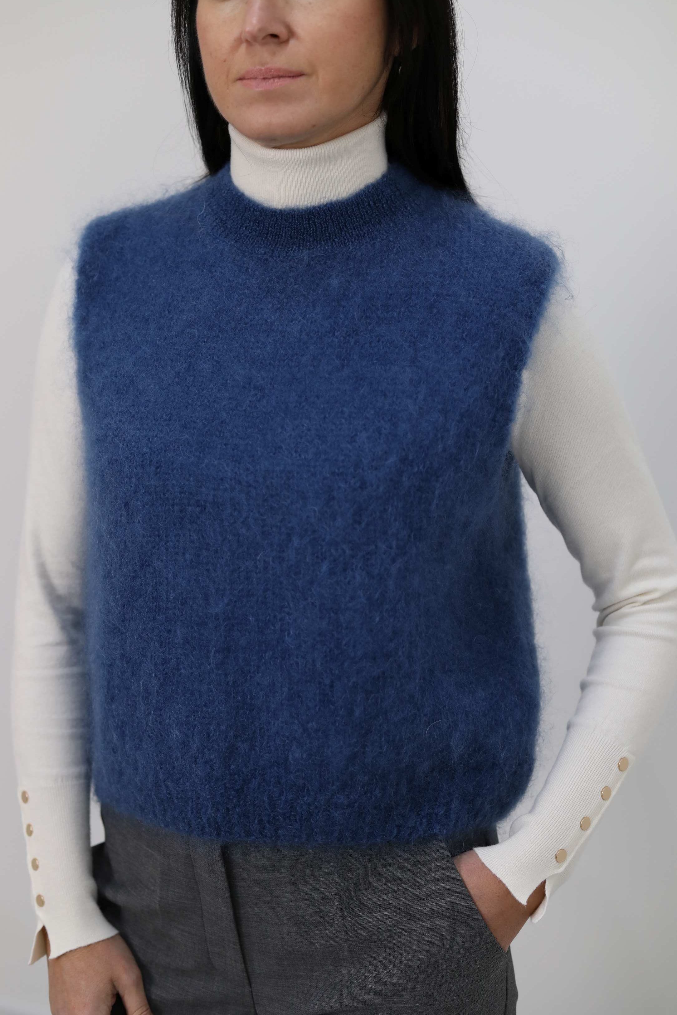 GILET IN LANA MOHAIR