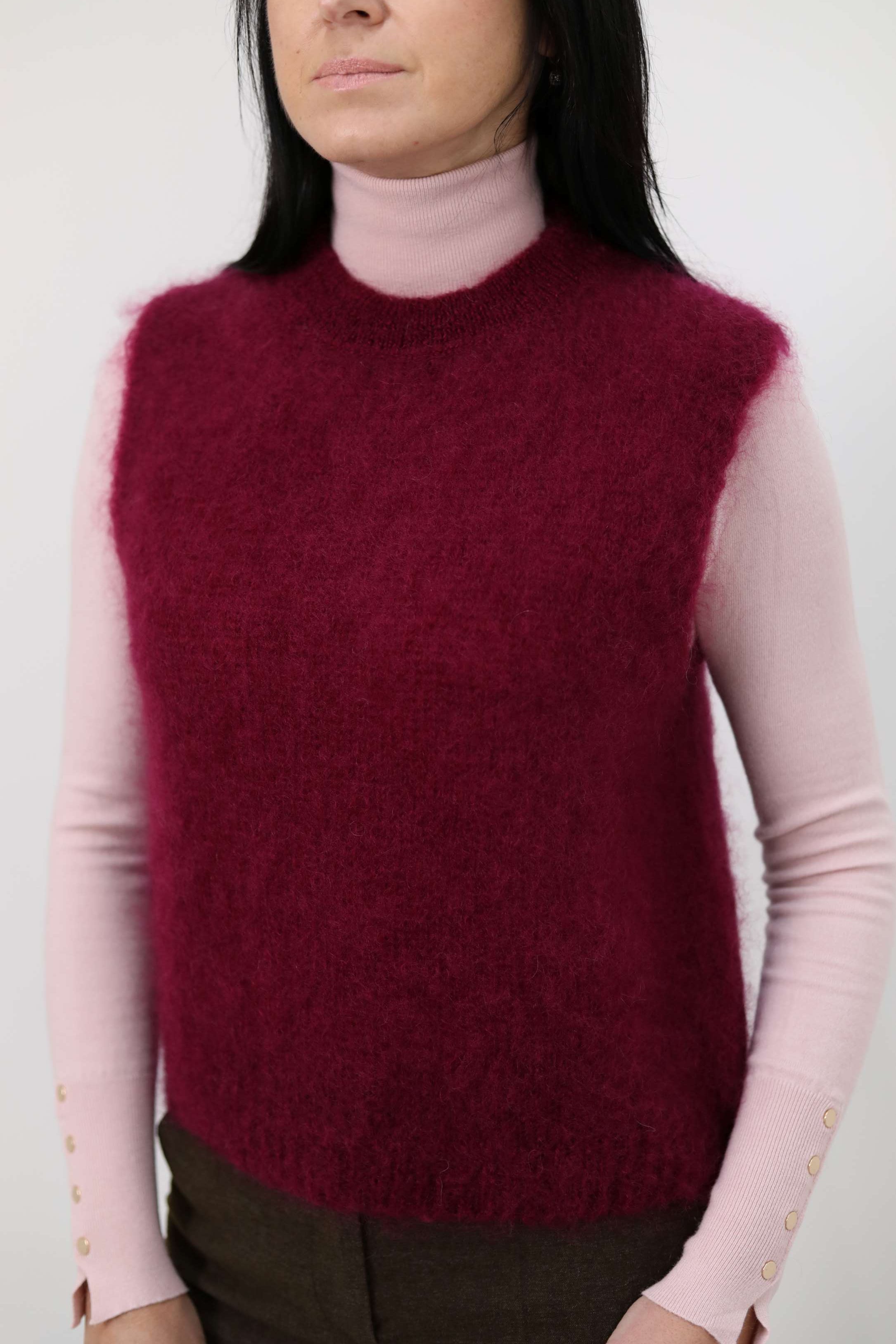 GILET IN LANA MOHAIR