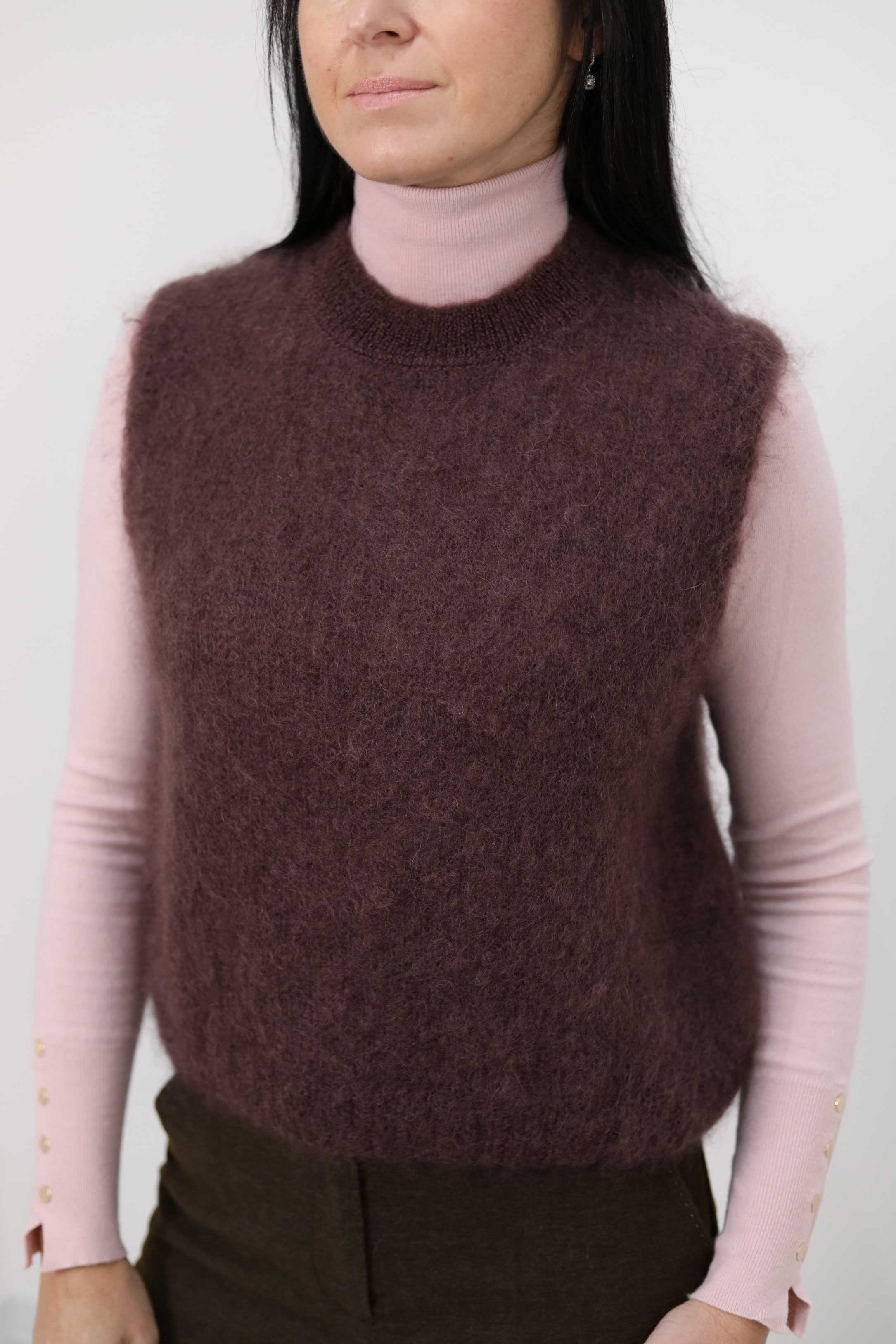 GILET IN LANA MOHAIR