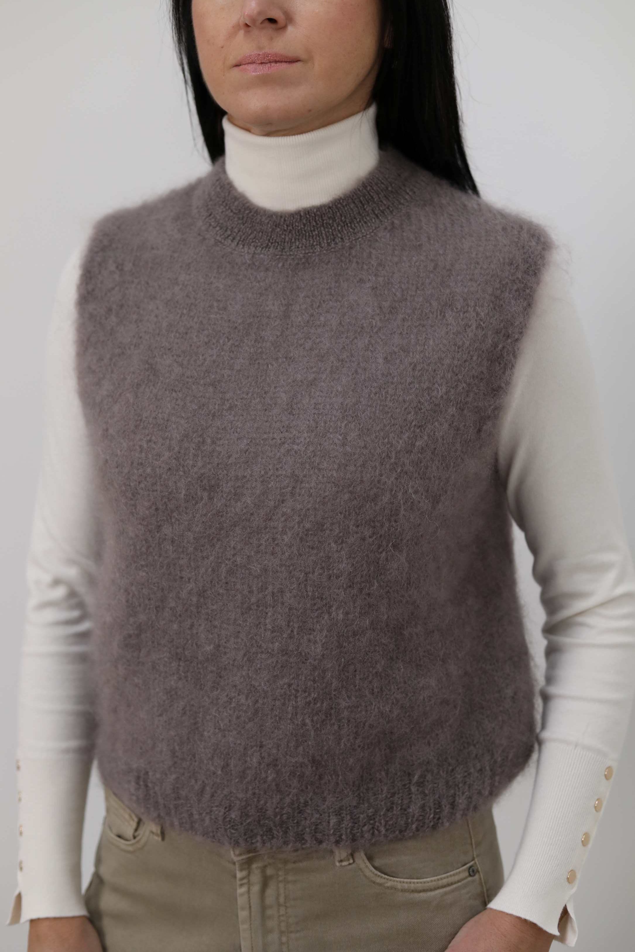 GILET IN LANA MOHAIR