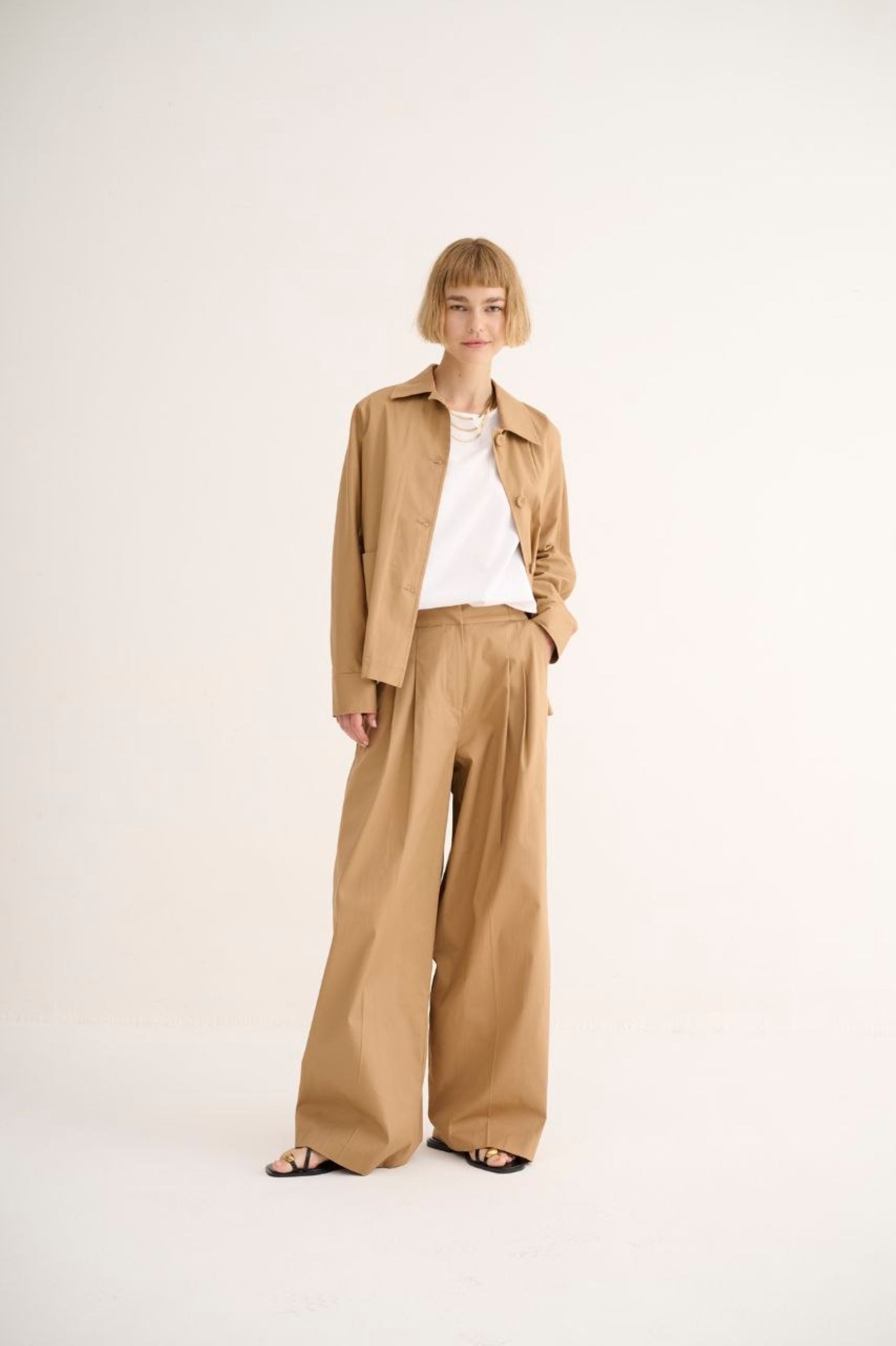 PANTALONE TAILORED IN COTONE