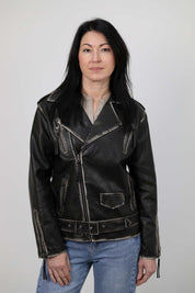 GIACCA BIKER EFFETTO PELLE