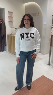 FELPA CON STAMPA IN BOUCLE'